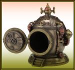 Stroj asu hodiny - doza Steampunk 